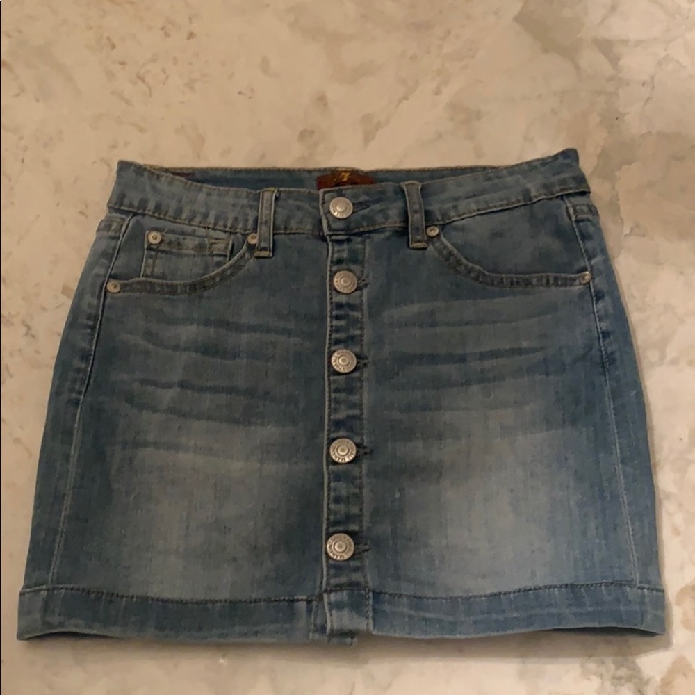 Girls 7 For All Mankind Jean skirt
